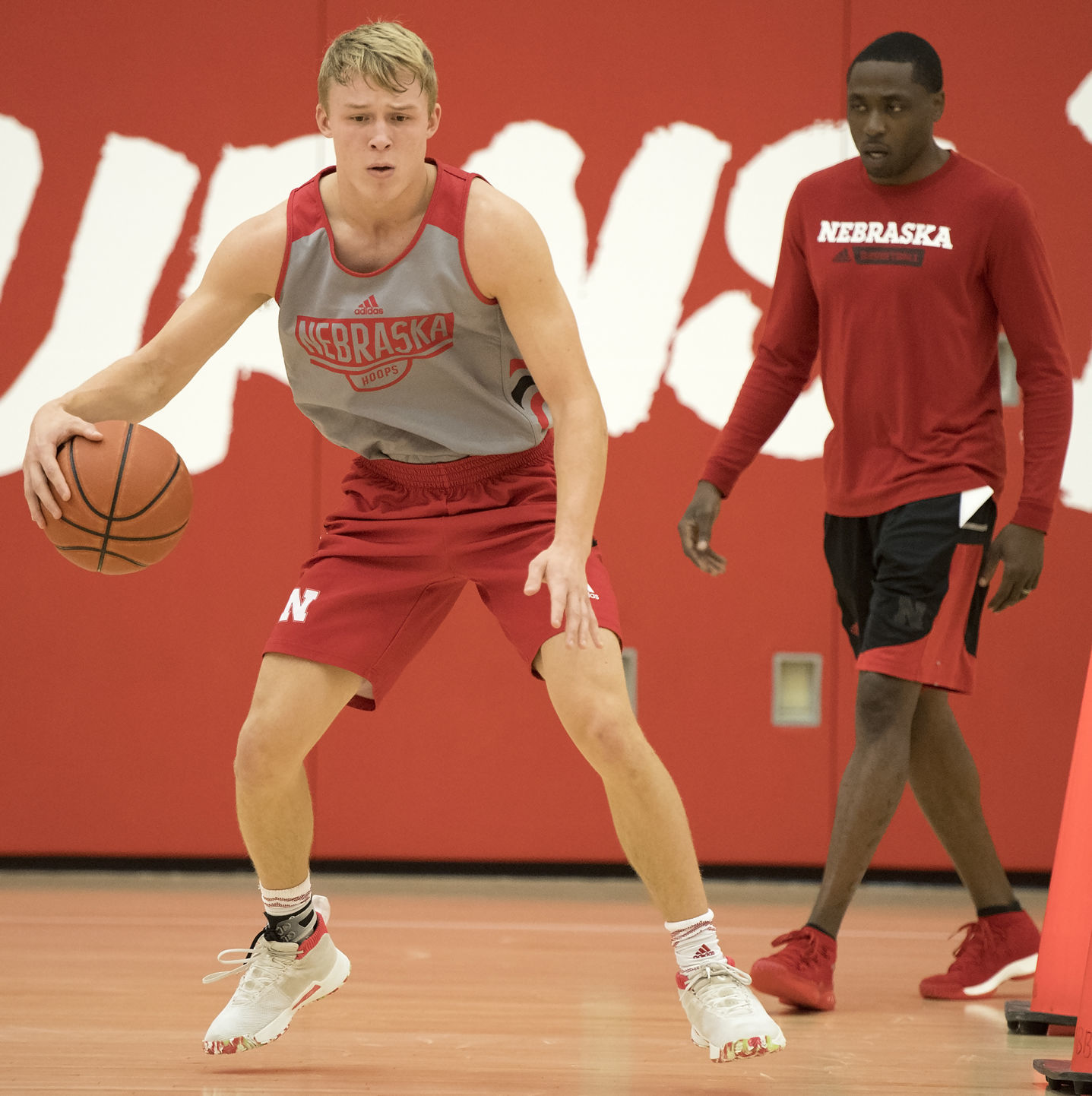 Nebraska hoops practice, 9.25